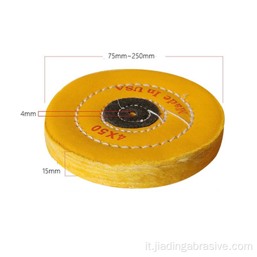 Ruota di lucidatura per panno da 3 pollici Ruota per lucidatura a 40 strati